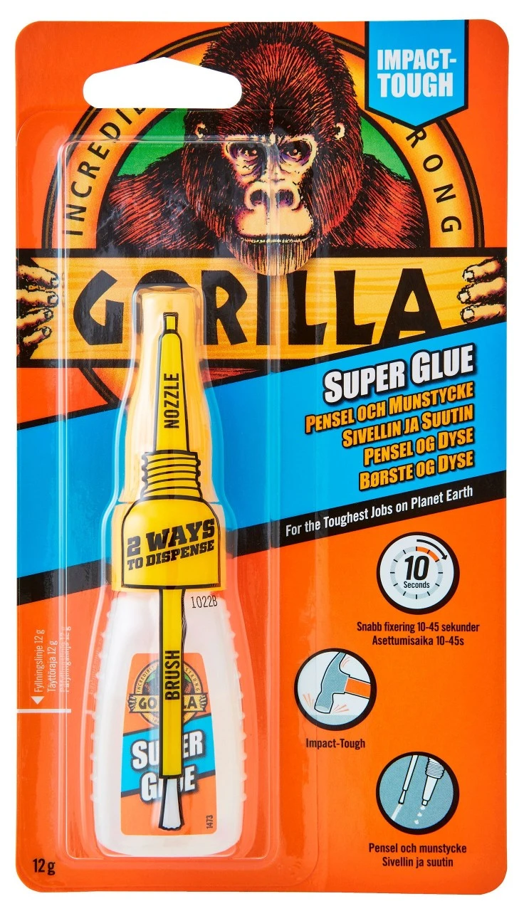 Gorilla Super Glue Brush & Nozzle 3 Gorilla Super Glue Brush & Nozzle